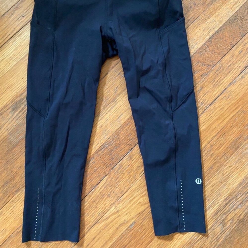 Lululemon Capri Leggings Women's Size 8 Black Worn Once